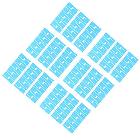 FUNOMOCYA 20piezas Etiquetas Autoadhesivas Para Identificación De Cables Etiquetas Forma p Resistentes Al Agua Desgarro