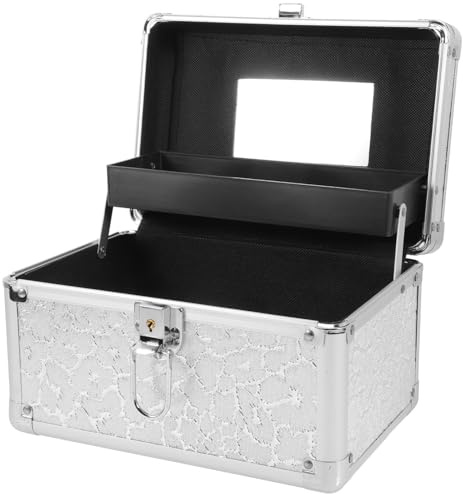 CIYODO Große Aluminium Notfallbox mit robustem Metallgehäuse großer Kapazität verstärktem Tragegriff vielseitig als Medizin Aufbewahrungsbox für Zuhause und Büro geeignet