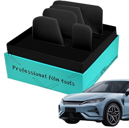 Window Tint Tool Set - 5 Pack Squeegee with TPU Felt Edges for Car Vinyl Coating, Window Tarnishing, Decal Application and Paper