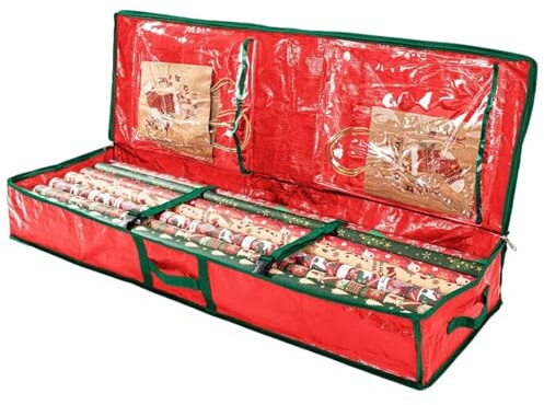 YILWPV Großer, wasserdichter, gewebter Beutel for den Haushalt – Aufbewahrung von Weihnachtspapierrollen und Weihnachtsartikeln FüR Christbaum(Type e)