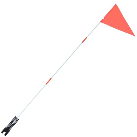 FAVOMOTO Bike Safety Tail Flag with High Visibility Double-sided Triangular Pennant for Cycling Safety and Outdoor Use Random Color