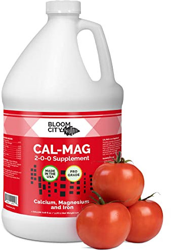 Bloom City Fertilizante de cultivo de grado profesional ultra puro Cal-Mag, galón (128 onzas)