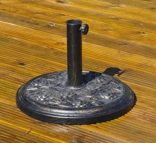 Other NEW HEAVY DUTY 9KG GARDEN PARASOL BASE BRONZE PATIO STAND CAST IRON EFFECT BASE
