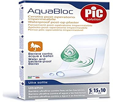 Aposito Pic Aquabloc Antibact 10X15Cm 5U