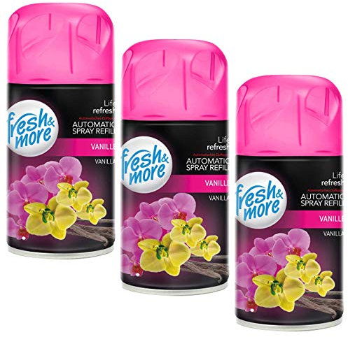 Fresh & More Lufterfrischer Nachfüller (3er Pack) 250ml, Vanille