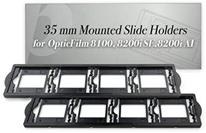 Plustek 2 x 35 mm Mounted Slide Holders (Positive), for OpticFilm 72~83 Series use only (8100 & 8200i & 8300i)