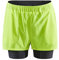 Craft Herren Advance Essence 2-in-1 Stretch Shorts,Flumino-Gelb, Gr.M