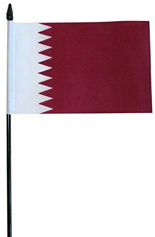 FlagSuperstore - Bandiera Qatar, misura piccola, 15,2 x 10,2 cm