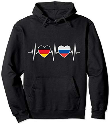 Deutschland Russland Russisch Flaggen Flagge Fahnen Russen Pullover Hoodie