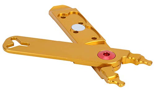 Fahrrad Master Link Zange Multifunktionales Quick-Link Kettenentfernungswerkzeug Ventilwerkzeug Reifenhebel Fahrradreparaturwerkzeug(Gold)
