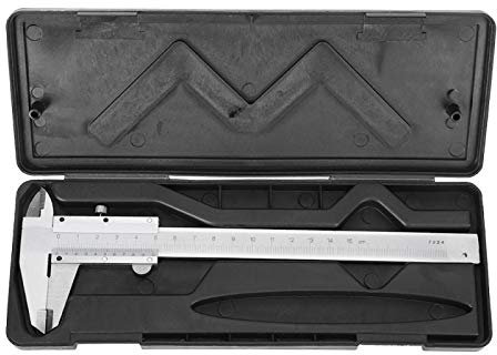 Calibro a Corsoio Manuale, Analogico Misurazione Manuale Vernier Caliper Carbonio Metal Micrometer Strumento Misura Gauge Digitale Professionale per Misurazioni Esterne Interne Profondità e Passo