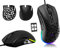 Mouse da gioco cablato, mouse da gioco fino a 12.000 Dpi, mouse da gioco Rgb modello O, 7 pulsanti programmabili, mouse da gioco RGB ottico super leggero con guscio a nido d'ape - nero
