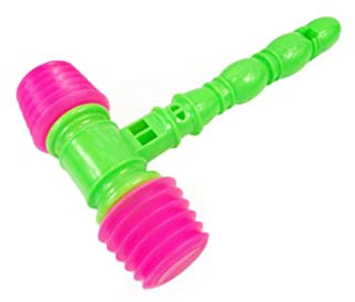 Hammer -Picking -Spielzeugplastik -Percussion klingt Hammer lustiges Quietschspielzeug für Kinder zufällige Farbe Haushaltsspielzeug Spielzeug