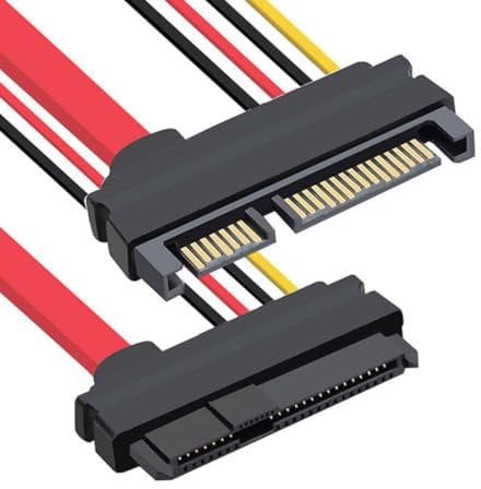 chenyang SAS zu SATA Kabel SFF-8482 SAS 29Pin auf SATA 22Pin Festplatten RAID Verlängerungskabel