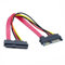 ChenYang Câble d'extension SAS vers SATA, SFF-8482 SAS 29 broches vers SATA 22 broches pour disque dur Raid