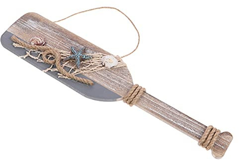 Veemoon Mediterranes Holzpaddel Dekoanhänger Retro Hängend Für Wanddeko Zuhause Leichtes Nautisches Holzornament Im Maritimen Stil Vielseitig Als Wand Partydekoration Geeignet Perfektes