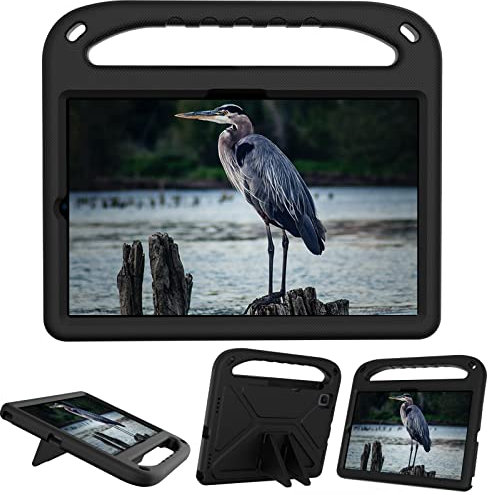For Samsung Galaxy Tab S6 10.5 inch 2019 SM-T860/T865 Tablet Case for Kids Friendly Lightweight Shockproof Cover with Handle Stand Tablet Black