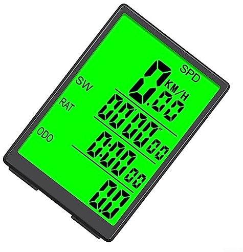 Computer kabelloser kabelgebundener Fahrradcomputer, wasserdichter Tacho, großer Bildschirm