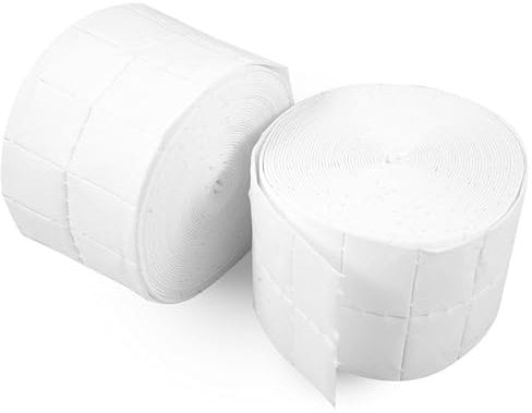 INLAQ® 1000 Zelletten | fusselfreie Zelletten-Pads | staubfreie Baumwollpads für Gel- und Acrylnagelstyling - dicke und ästhetische 8-lagige Wischtücher (2x 500 Stück)