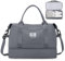 Reisetasche Damen 45x36x20 Easyjet Handgepäck Tasche Sporttasche Weekender Bag Schwimmtasche Wasserdicht Travel Duffle Bag Fitnesstasche Trainingstasche Krankenhaustasche mit Schuhfach,G8-Schiefergrau