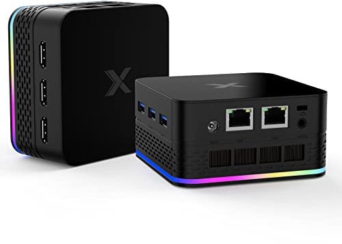 KASEPE Mini PC Alder Lake-N95(Up to 3.4Ghz) 4 Cores/4 Threads,16GB LPDDR5 512GB M.2 SSD Mini Desktop Computer,Mini Computer with Dual WiFi Bluetooth 4.2 4K Gigabit Ethernet Micro PC RGB Light