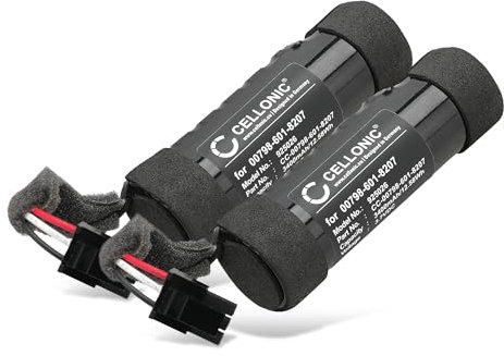 CELLONIC, Lautsprecherakku kompatibel mit Logitech UE Boom 2, Ultimate Ears Boom 2 (3400mAh, 3.7V) 2X Ersatzakku 00798-601-8207