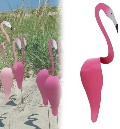 Art en métal de Jardin d'oiseaux dansants de Floride, Oiseau tourbillonnant coloré, Flamant Rose Dynamique et fantaisiste, Flamant Rose Dansant de Floride, Moulin à Vent pour décoration de Jardin (Co