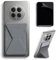 MOFT Kartenhalter Handy Ständer, Unsichtbare Selbstklebende Kartenhalter Portemonnaie, Veganes Leder Stick On Karten Portemonnaie für iPhone Android Smartphones (Cool Grey)
