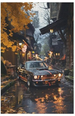 PAZZK Sportwagen Puzzle für Erwachsene und Kinder, 1000-teiliges Holzpuzzle, Moderner Stil, Jigsaw, Puzzle, 1 Set, 1000 Teile, 1 Stück, 78x53 cm, Alter: 12+ Jahre