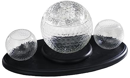 Golf Ball Decanter Set Wine Decanter Creative Home Decor Golf Gifts for Men Women 1000ml Whisky Decanter for Bar, Event, Party/1268
