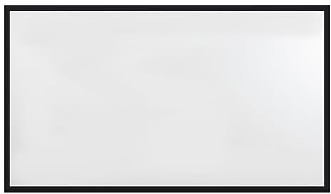 Fyssnn Écran de projection HD 100/130 en alliage d'aluminium 16:9 mat 4K blanc pour home cinéma, salle de conférence, salle de classe et autres types de scènes