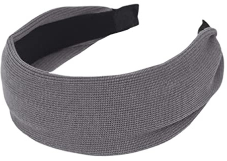 Strickstirnband Breite Krempe, Stoff, Damen und Mädchen, Herbst Mottoparty | Schlichtes Haarband Accessoire, Fixiert Feines oder Dichtes Haar, Wiederverwendbar, Leicht zu Reinigen