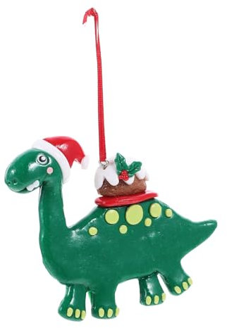 ABOOFAN PVC Weihnachtsanhänger Ton Dinosaurier Hängende Verzierung Ornamente Schneeflocken