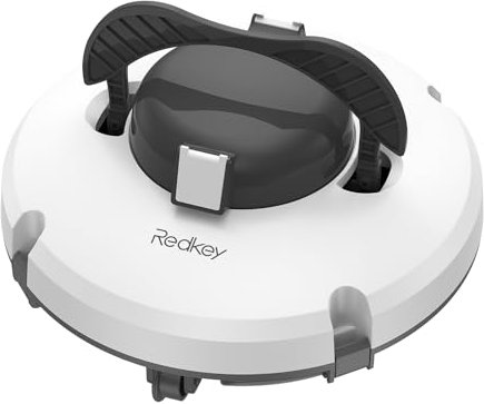 Redkey S100 Robot Piscine Sans Fil, 130 Min de Nettoyage Puissant, Pente de 18°, Deux Moteurs Puissants et Brosses, Automatique de Stationnement, Aspirateur Piscine pour Piscines Hors Sol jusqu'à 100㎡