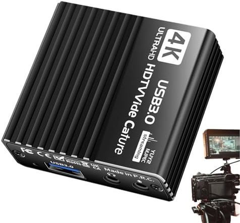 Capture Card For Streaming - Game Capture Card | 1080p Audio Capture Card | 60 Fps Adapter, 4K Device For Monitor Recording TV Conference Console