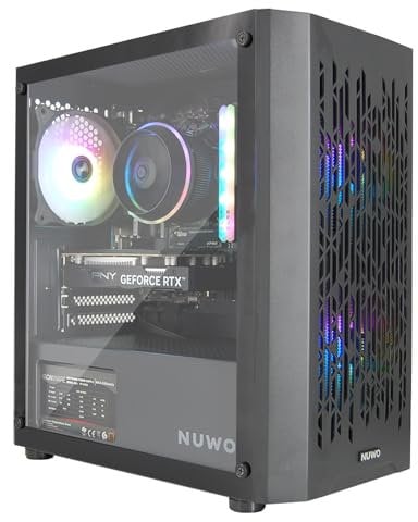 eXtremeBit Gaming PC Gaming Computer zusammengebaut, Prozessor Core i7-12700F, Grafikkarte RTX 3050 6 GB GDDR6, 16 GB RAM, 1 TB SSD, Win 11 Pro - Schwarz