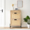 Garvee Rattan Schuhschrank Mit 2 Klappen Mit SchubladenSchuhkipper Mit 4 Einstellbar Ablageflächen Und Metallbeinen, Schuhaufbewahrung Holz Schuhkommode Für Eingang, Flur, Foyer, 61 x 24 x 102 cm
