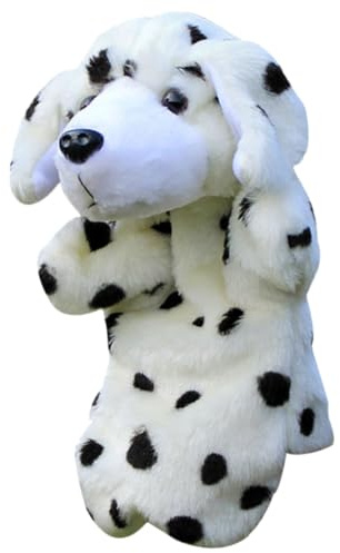 VICASKY Handpuppe Hund Plüschtier Kuscheliges Fingerpuppen für Junge Mädchen Kleinkinder Eltern Junge Mädchen Interaktion Kreative Rollenspiele Zufällige Farbe Zufällige Farbe