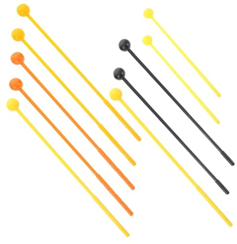 Kunststoff Glockenspielklöppel für Xylophon und Glockenspiel | Ergonomisches Design, Breite Kompatibilität, als 10 Stück für Verschiedene Stäbe