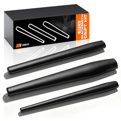 Blacksmith Drift Kit Knifemakers Tomahawk Ax and Mouse Hammer Drift For Forging Tongs, Hammer, Axe,3Pcs