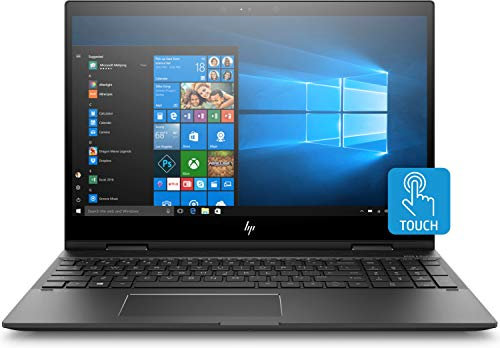 HP ENVY x360 15-cp0001na 15.6 Inch FHD Touch-Screen Convertible Laptop - (AMD Ryzen 7 2700U Quad Core, 8 GB RAM, 256 GB SSD, 1 TB HDD, Windows 10 Home) (Dark Ash Silver)