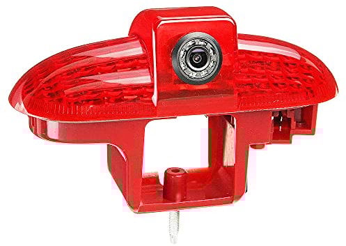 Transporter HD Auto Rückansicht Kamera Bremsleuchte Rückfahrsystem im 3. Bremslicht mit Rückfahrkamera Ersatz für Opel Vivaro surf Concept/Combo/Vauxhall/Renault Trafic/FIAT Talento/Nissan Primastar