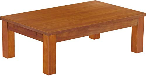 B.R.A.S.I.L.-Möbel Brasilmöbel Couchtisch Rio Classico 120x73 cm Kirschbaum Wohnzimmertisch Holz Tisch Pinie Massivholz Stubentisch Beistelltisch Echtholz Größe und Farbe wählbar