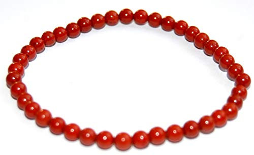 Edelstein-Armband Jaspis rotbraun, Kugeln, Ø 4 mm