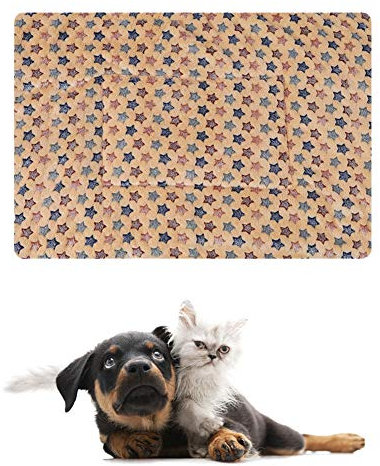BOduShang Hundedecken Waschbar Hundematte Wiederverwendbar Hundebecken Personalisierter Druck Hunde Decke for Zuhause Zwinger Wagen Reise Drinnen Und Draußen Wandern Brown,Small