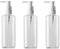 3Pcs 100ml Empty Refillable Clear Plastic Pump Bottle Travel Bottle Make Up Cosmetic Container Dispenser for Lotion Shampoo