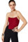 Trendyol Burgundy Strapless Bustier Bustino, 36 da Donna