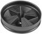 In-Sink-Erator Antimicrobial QCB-AM Quiet Collar Sink Baffle Splash Guard for EVOLUTION Series Disposals, 3.25 inch, 100% AUTHENTIC OEM REPLACEMENT PART