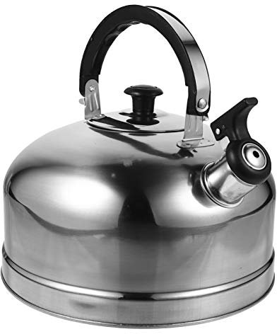 5L Wasserkocher Pfeifkessel Induktion Edelstahl Gas Wasserkessel Flötenkessel Teekessel Teekocher Pfeifenkessel Kaffeekanne Pfeifender Kessel Teebereiter für Küche Gasherd E Herde