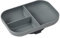 Béaba, Assiette Silicone Compartimentée Avec Ventouse, Anti dérapant, Sain et Durable, Compatible lave-vaisselle, Micro-onde, Congélateur, Facile d'entretien, Minéral